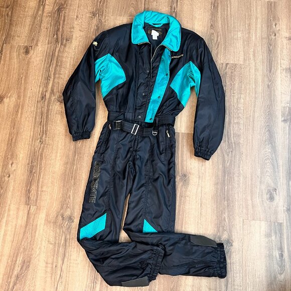 DESCENTE Vintage Womens Ski Snowsuit / Jumpsuit, Size M - Picture 1 of 13